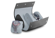 Load image into Gallery viewer, TLWB Saffiano Grey Double Watch Roll
