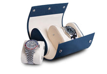Load image into Gallery viewer, TLWB Saffiano Marine Double Watch Roll
